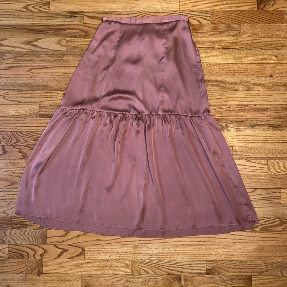 Topshop Dusty Rose Maxi Skirt - Picture 8 of 10
